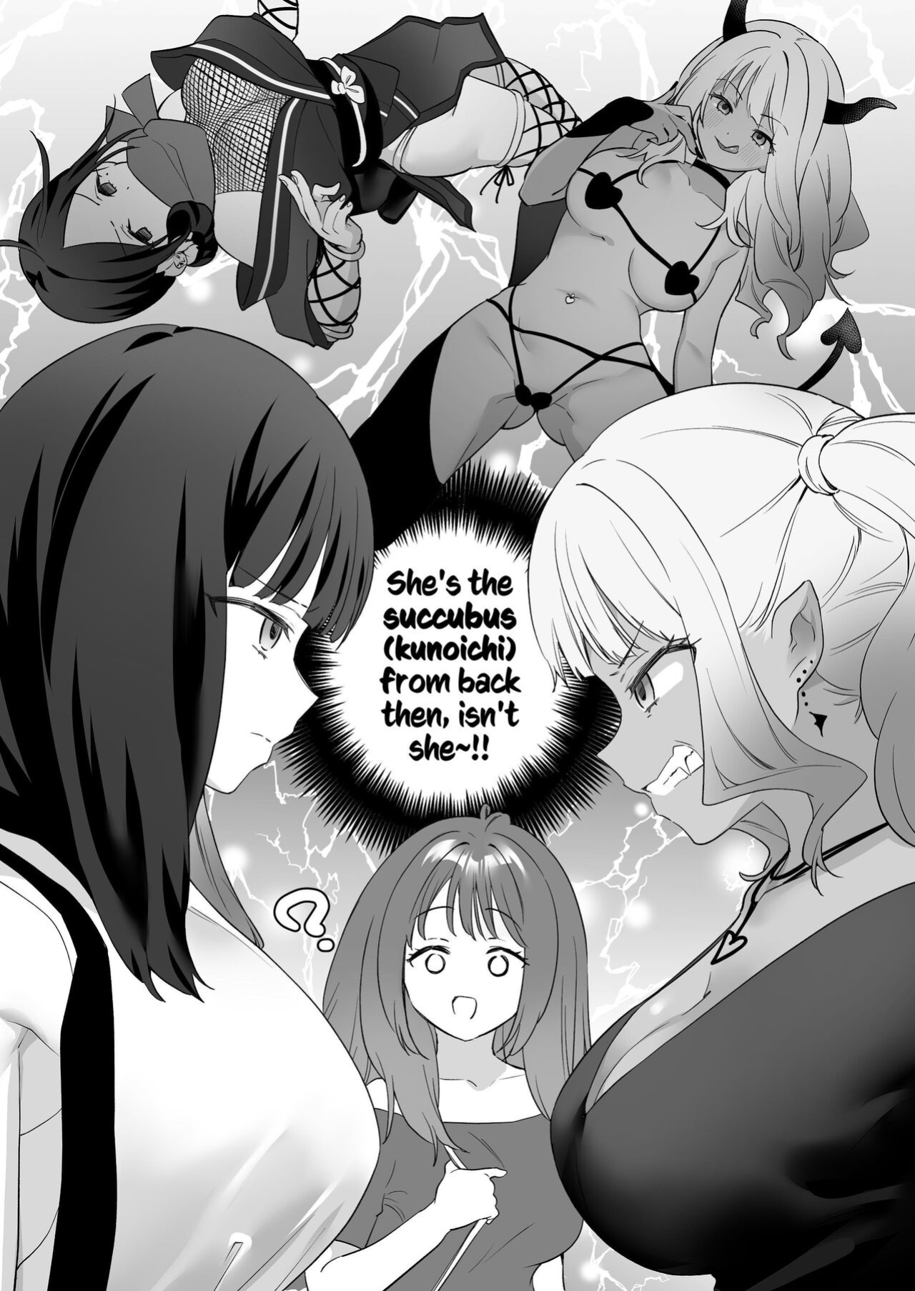 [Gutsutoma (Tachi)] Yuri Kakusei Succubus vs Yuri Kakusei Kunoichi ~Watashi no Karada de Yuri Ecchi Battle suna!~ | Lesbian Awakening: Succubus vs Kunoichi! ~Don't Use My Body to Fight your Sexy Lesbian Battle~ [Kusanuu]