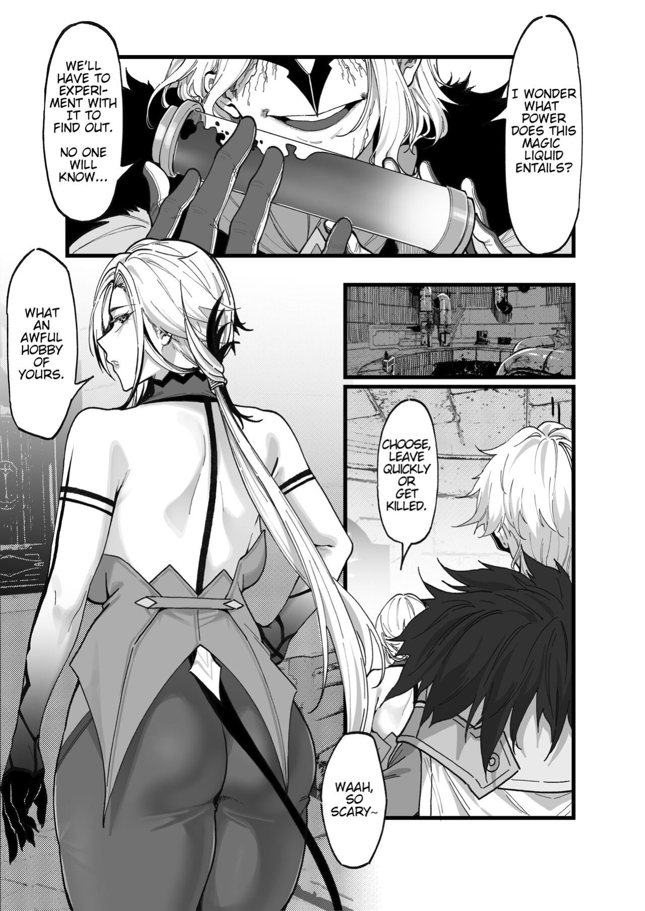 [KeinV] Kamen Budoukai - Hakase no Kenkyuu 1-2 | Masked Society - Dottore's Research 1-2 (Genshin Impact) [Cunny&Cumming Scans]