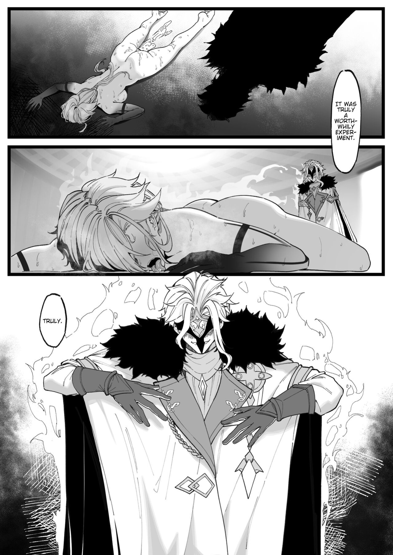 [KeinV] Kamen Budoukai - Hakase no Kenkyuu 1-2 | Masked Society - Dottore's Research 1-2 (Genshin Impact) [Cunny&Cumming Scans]