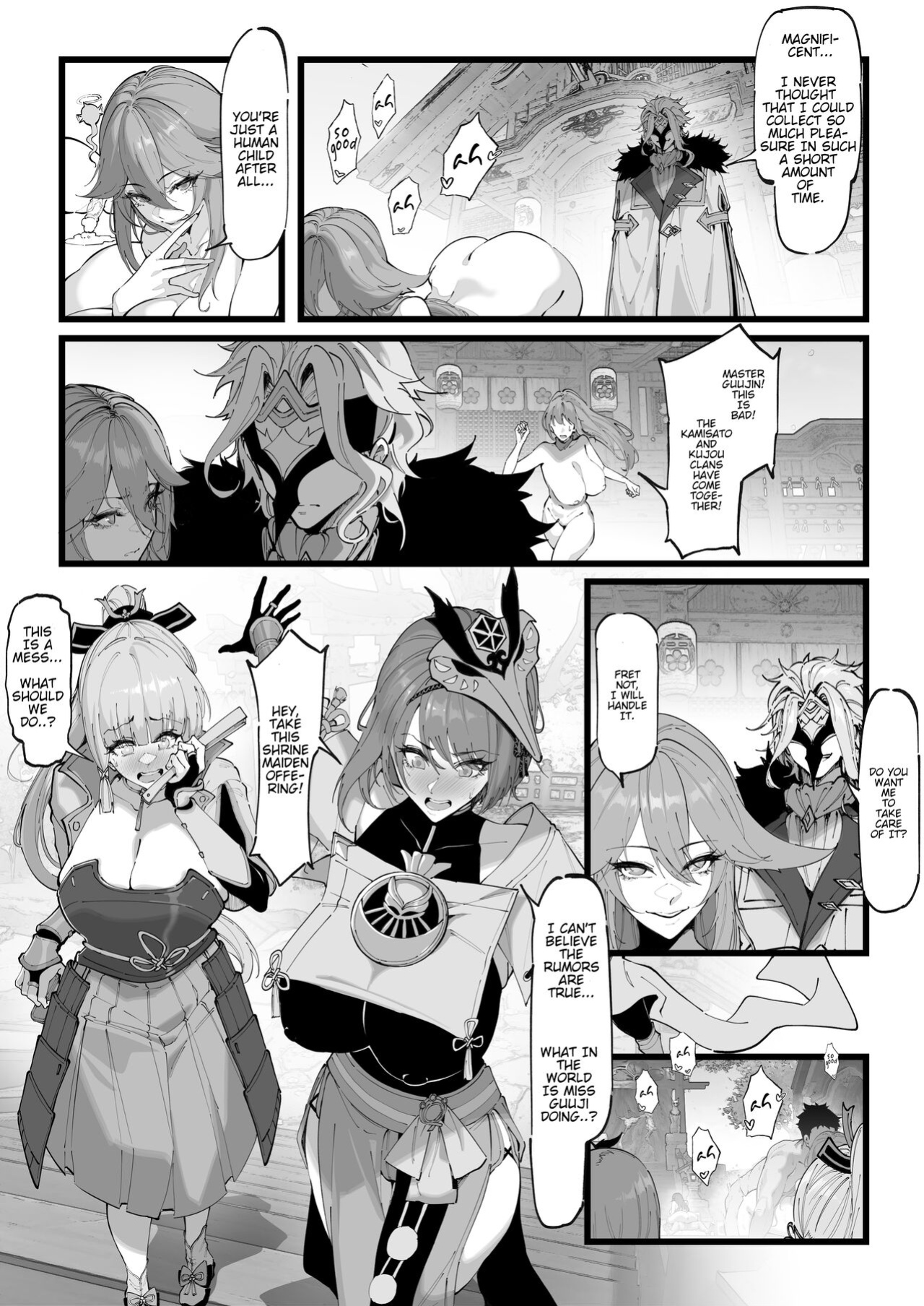 [KeinV] Kamen Budoukai - Hakase no Kenkyuu 1-2 | Masked Society - Dottore's Research 1-2 (Genshin Impact) [Cunny&Cumming Scans]