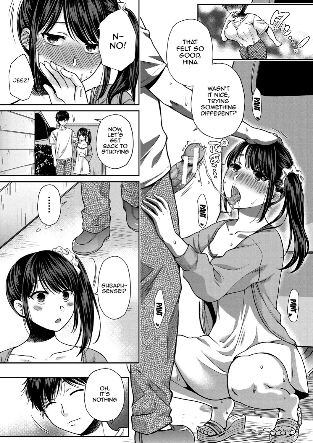 [Harusawa] Nisemono Kazoku - Gifu ni Ochite Iku Musume | Daughter Falling Into Stepfather Ch.1-5