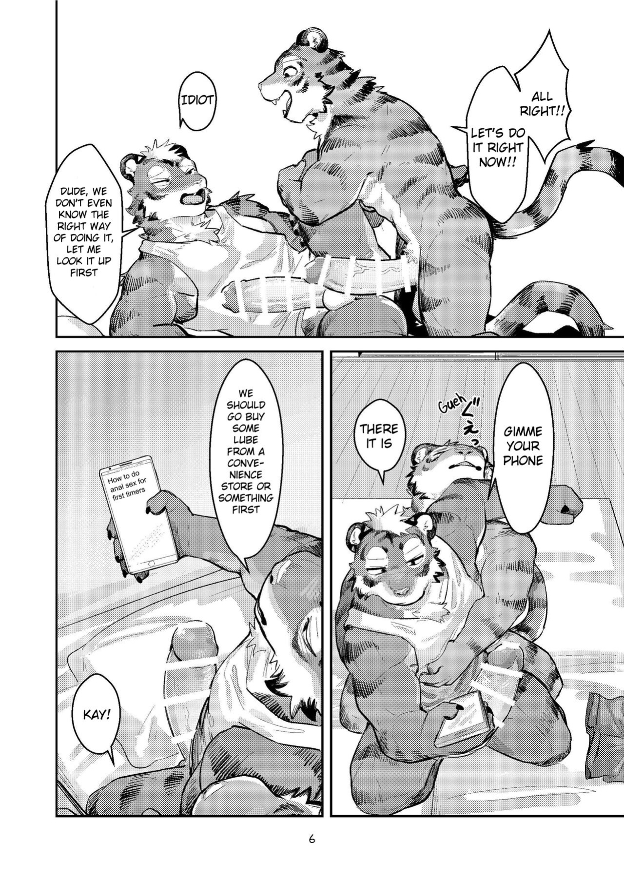 (Shinshun Kemoket 10) [Zerozero (Uro)] First time in the Tiger's 'Den'