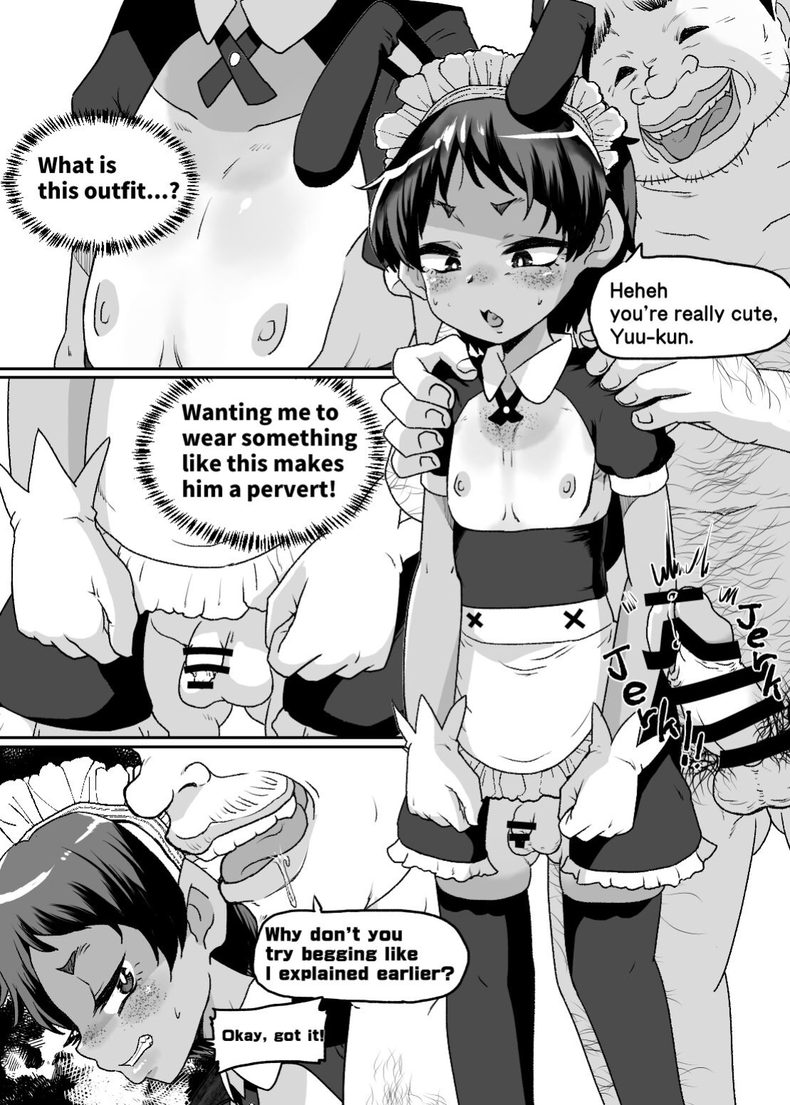 [Nikuyakitei (Nikuyaki)] Mesu Ochi Kansatsu Nikki -Mushoku Oji-san no Onaho Yome ni Sarete Shimatta Otokonoko no Matsuro...- | Sissy Transformation Observation Diary