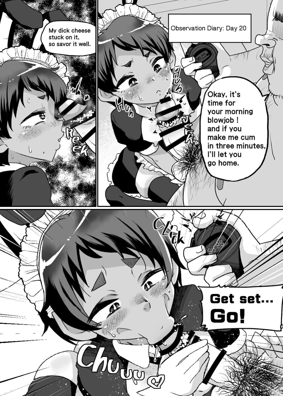 [Nikuyakitei (Nikuyaki)] Mesu Ochi Kansatsu Nikki -Mushoku Oji-san no Onaho Yome ni Sarete Shimatta Otokonoko no Matsuro...- | Sissy Transformation Observation Diary