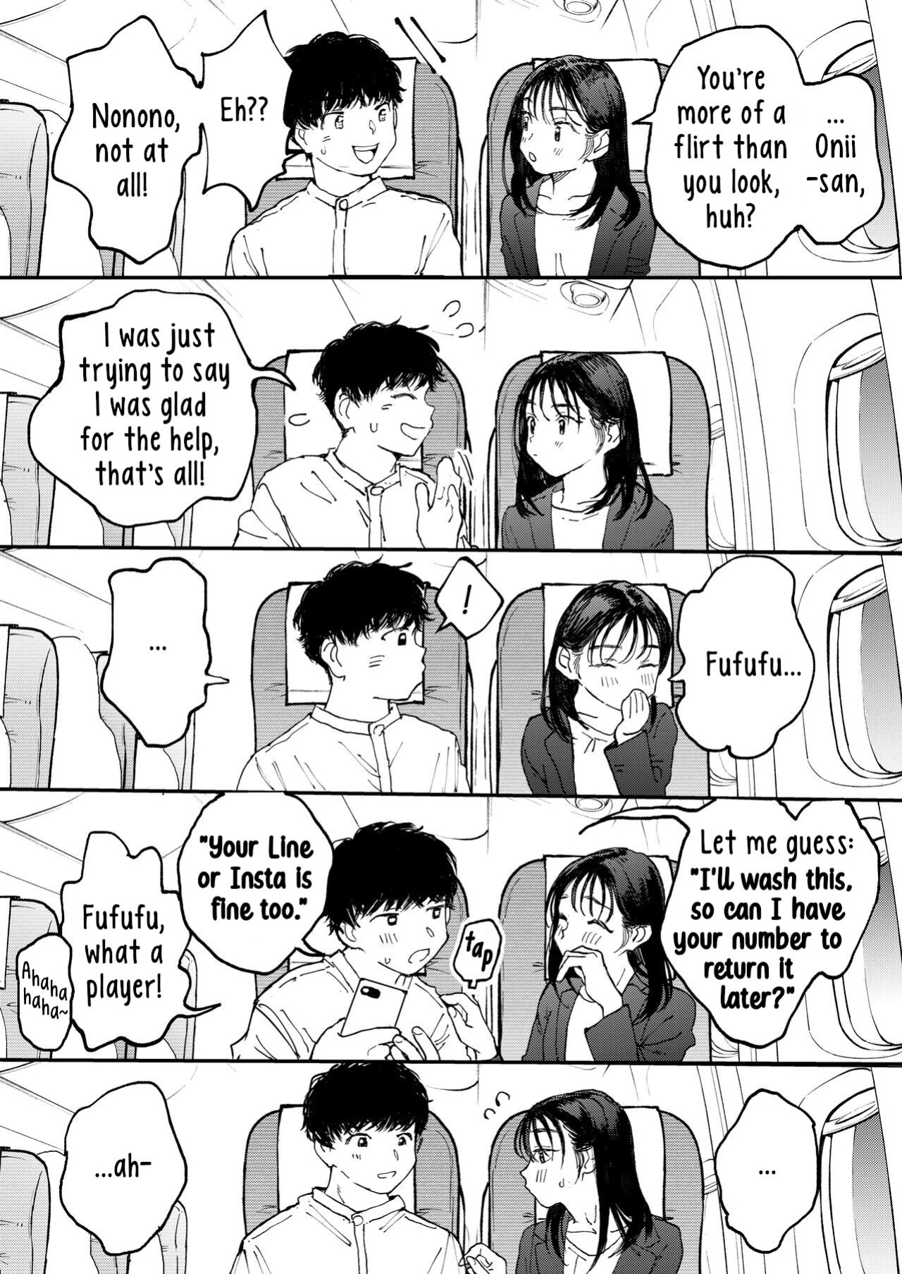 [Denbu Momo] Muramura OL-san wa Hikouki no Naka demo Seiyoku o Mitashitai | Horny OL-san, even on an Airplane, Wants To Satisfy Her Sexual Desires