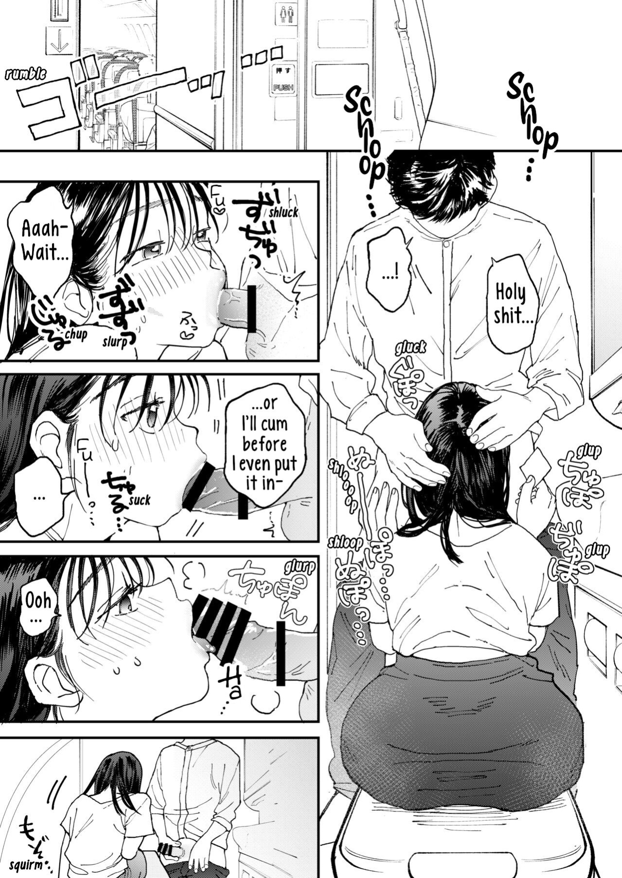 [Denbu Momo] Muramura OL-san wa Hikouki no Naka demo Seiyoku o Mitashitai | Horny OL-san, even on an Airplane, Wants To Satisfy Her Sexual Desires