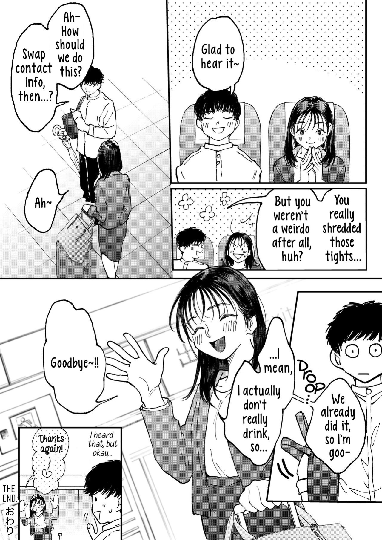[Denbu Momo] Muramura OL-san wa Hikouki no Naka demo Seiyoku o Mitashitai | Horny OL-san, even on an Airplane, Wants To Satisfy Her Sexual Desires