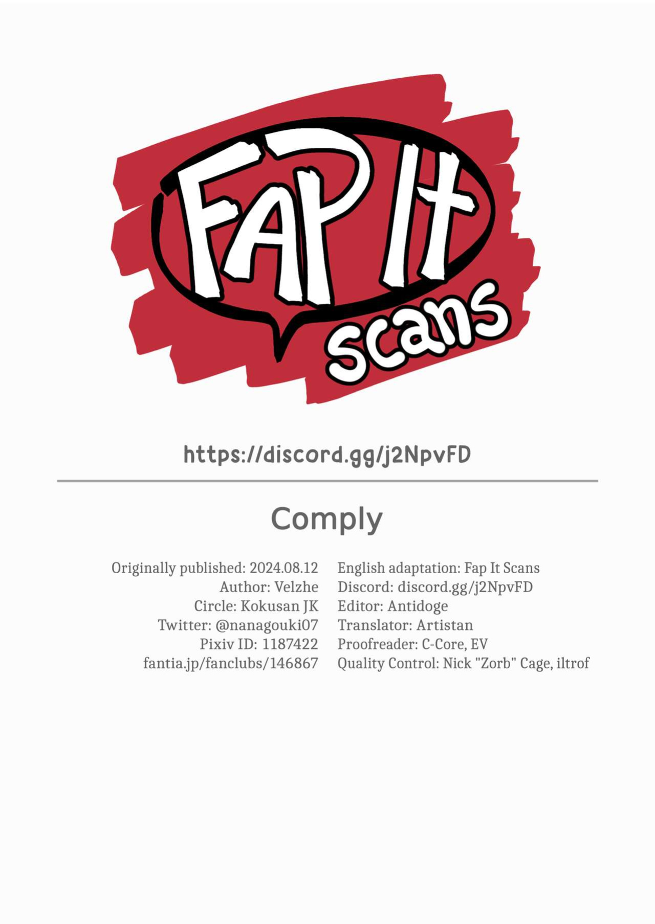 [Kokusan JK (Velzhe)] Zettai Meirei | Comply [Fap It Scans]