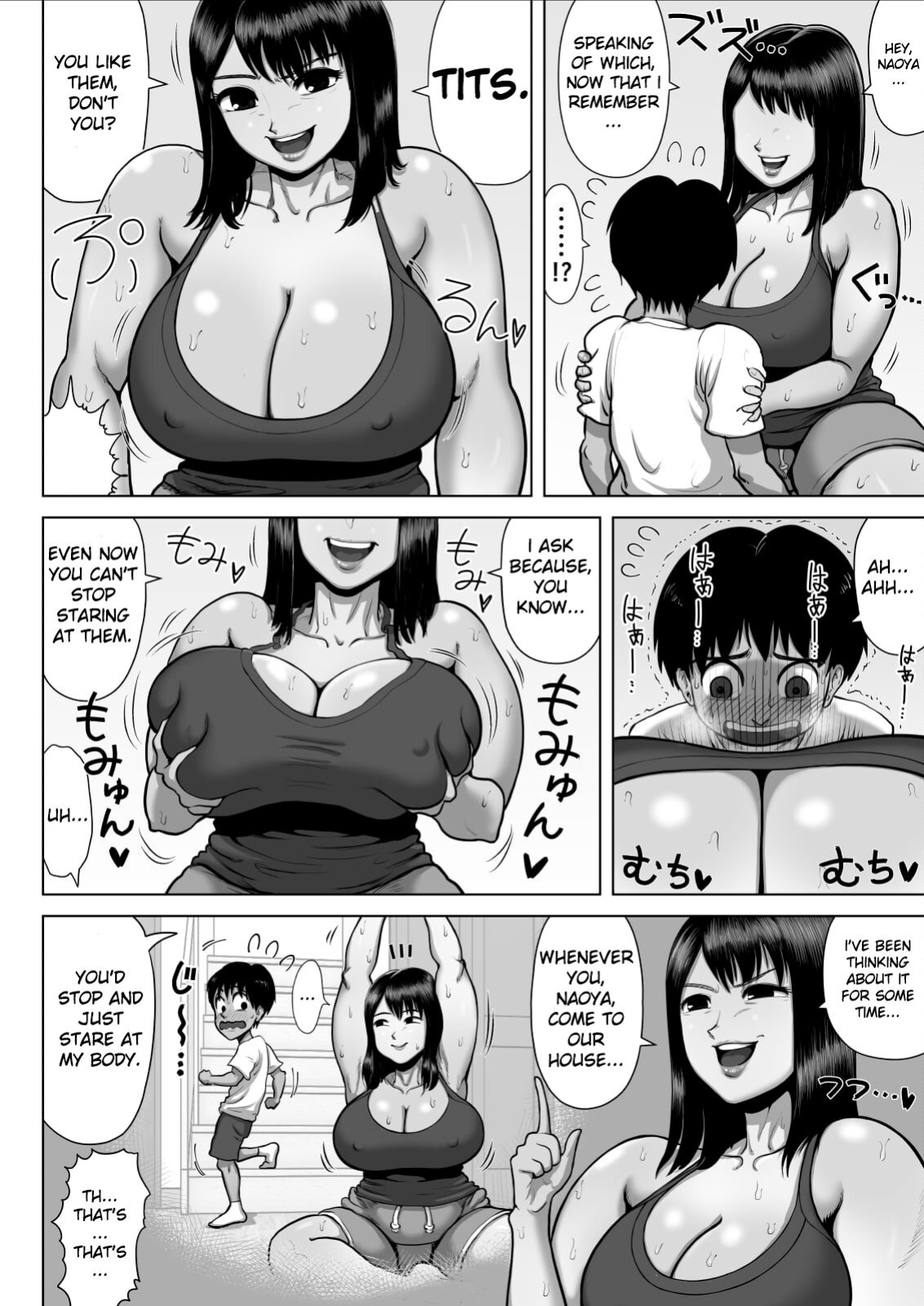 [Azami Donburi (Azamidon)] Tomodachi no Mama ga Bakunyuu sugite... | My Friend's Mom has huge breasts...