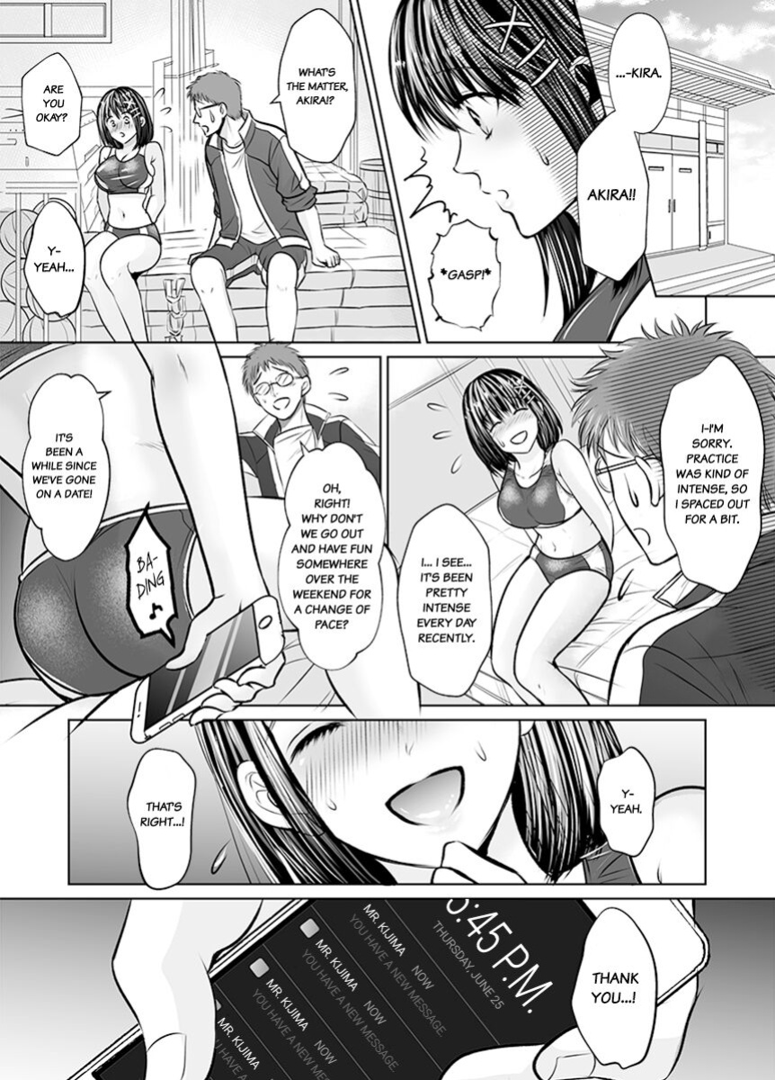 [Amazato] Kareshi no Menomaede… Haitteru!? ~Zetsurin Coach no Namahame Zecchou Shidou~ 1-4 | Fucked in Front of My Boyfriend! Bareback Orgasm Drills With My Coach 1-4