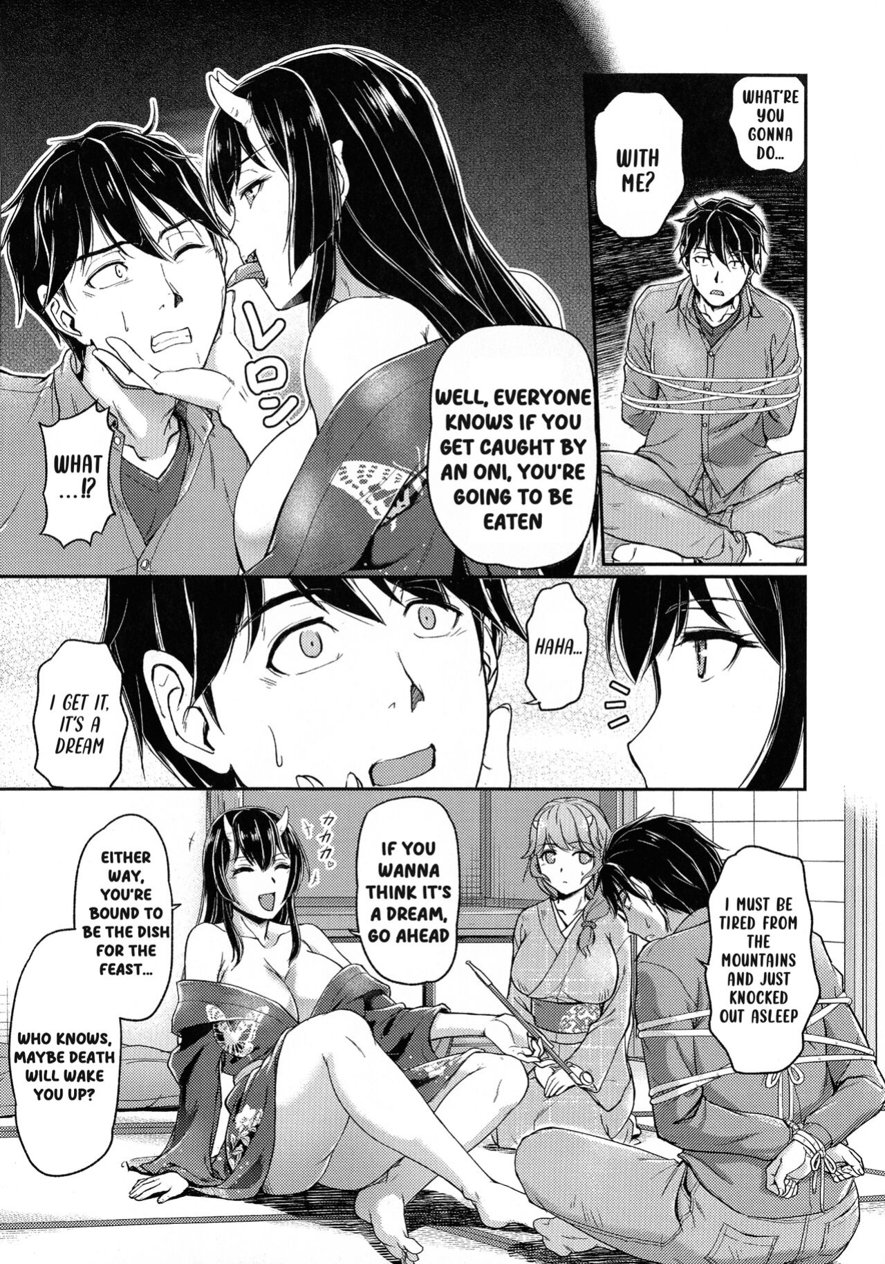 [Urase Shioji] Oni Harame Kijo Mura ni Mayoikonda Otoko no Hanashi Ch. 1 (COMIC Reboot Vol. 02) [ENGLISH]