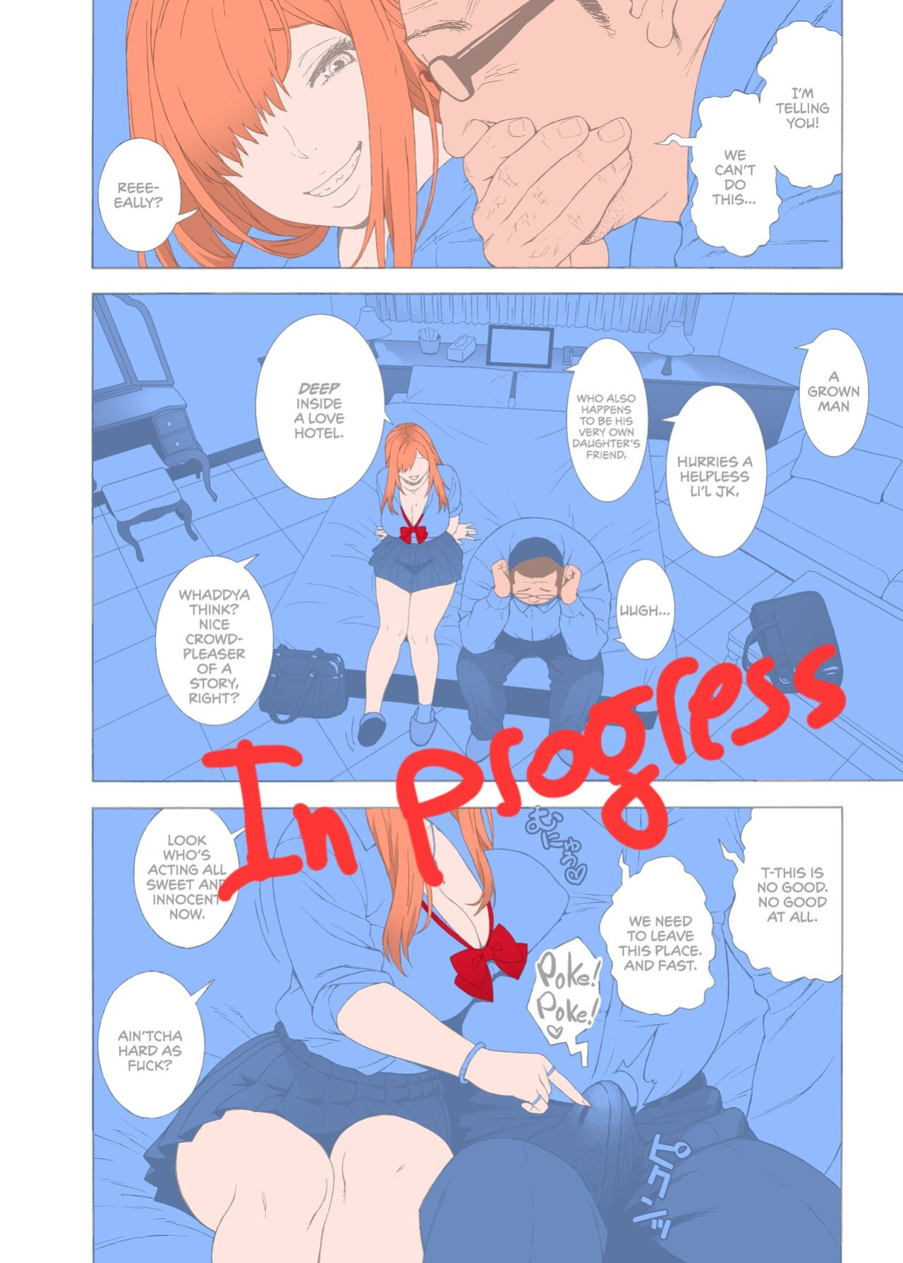 [666Protect (Jingrock)] Musume no Tomodachi ga Yuuwaku Suru | My Daughter's Friend is Seducing Me [cutegyaruTL + head empty]  [Noyatimi] [Colorized]