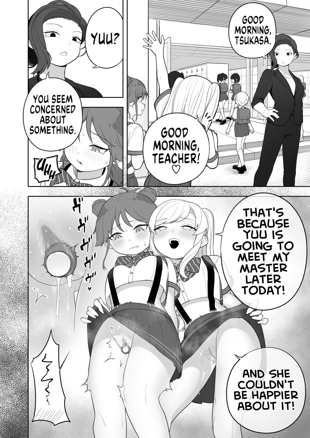[Amuai Okashi Seisakusho (Ochita Ato Daisuki Samurai, Ahoge Kinoko)] Kyousei Gimukyouiku! TS Ecchi na Onnanoko Kunrenkou! 2 | Correction and Duty Education! Training School for Lewd TS Girls! 2 [GTF]