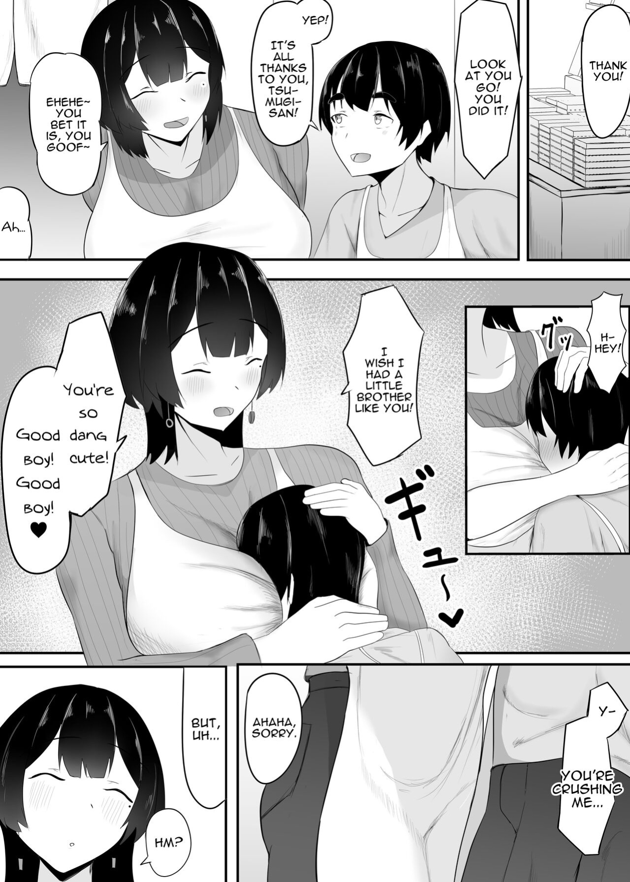 [Ikki Ichiyuu] Kyonyuu Tenchou no Itazura | Busty Shop Manager's Prank [Darg777 Translations]