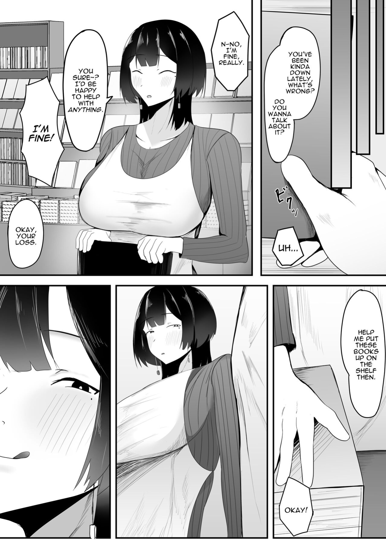 [Ikki Ichiyuu] Kyonyuu Tenchou no Itazura | Busty Shop Manager's Prank [Darg777 Translations]