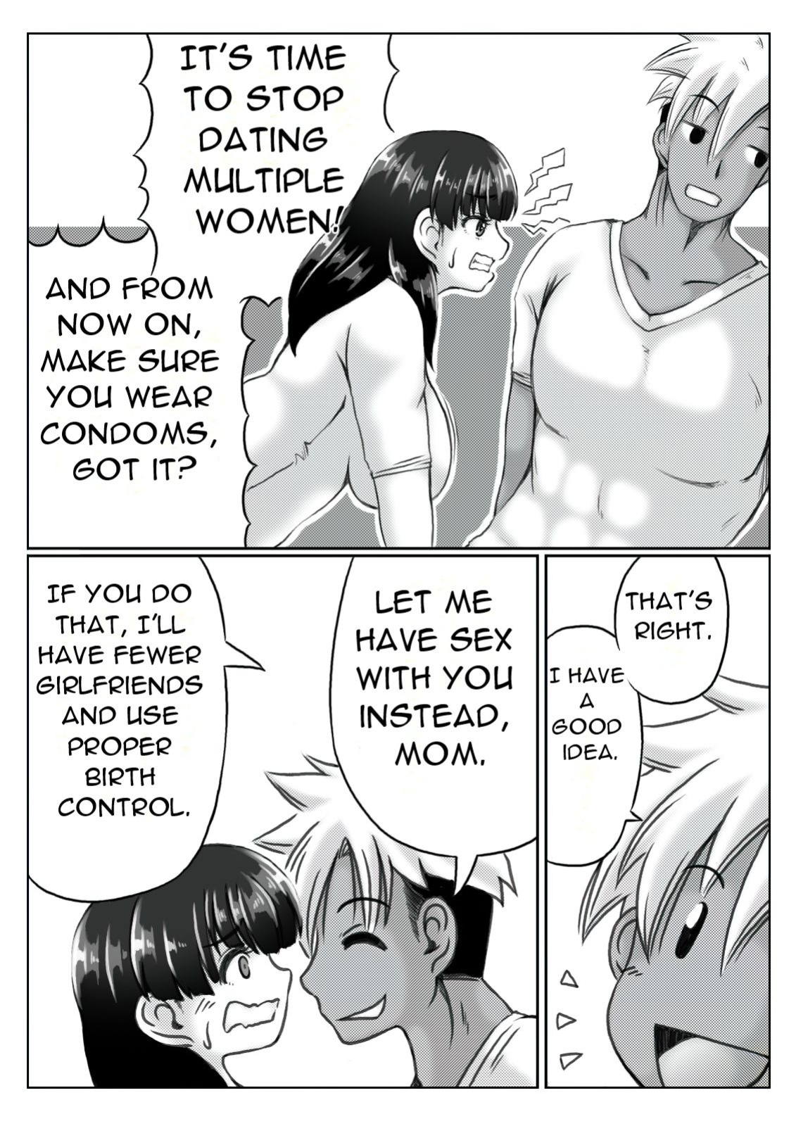[Kirin Planet (Mankai Beesuke)] Kaasan no Onegai to Musuko no Seiyoku - A Mother's Request and A Son's Sexual Desire [DarklordMTLs]
