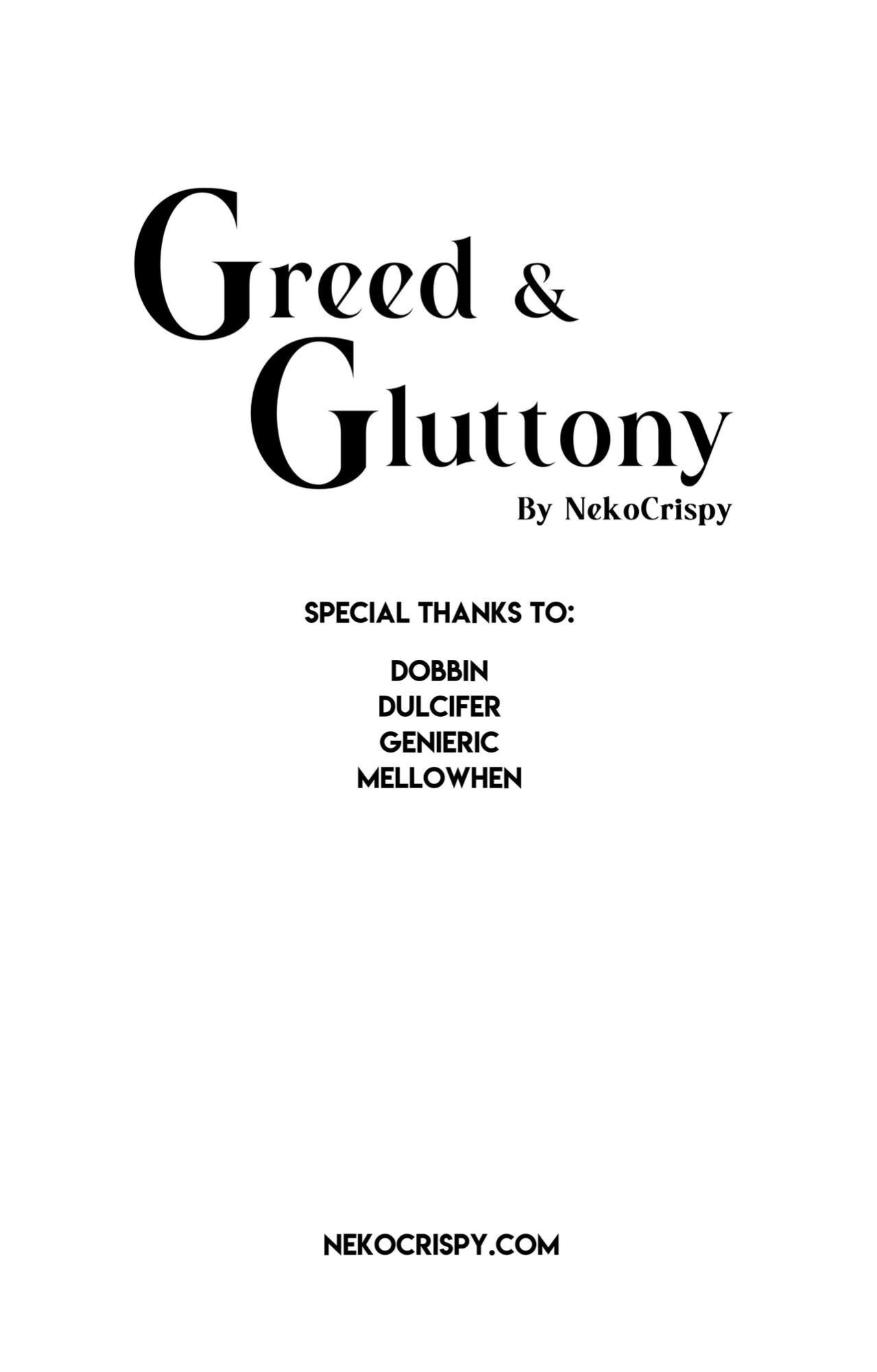 [Nekocrispy] Greed & Gluttony