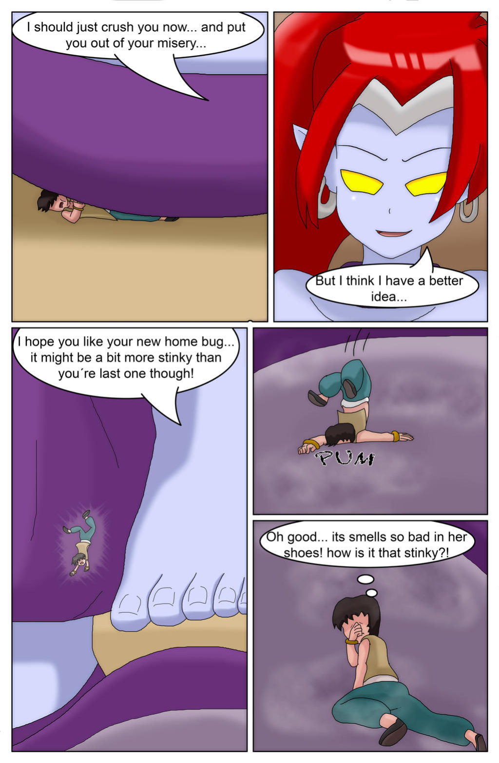 [tsukai91] A Slave to a NegaGiantess