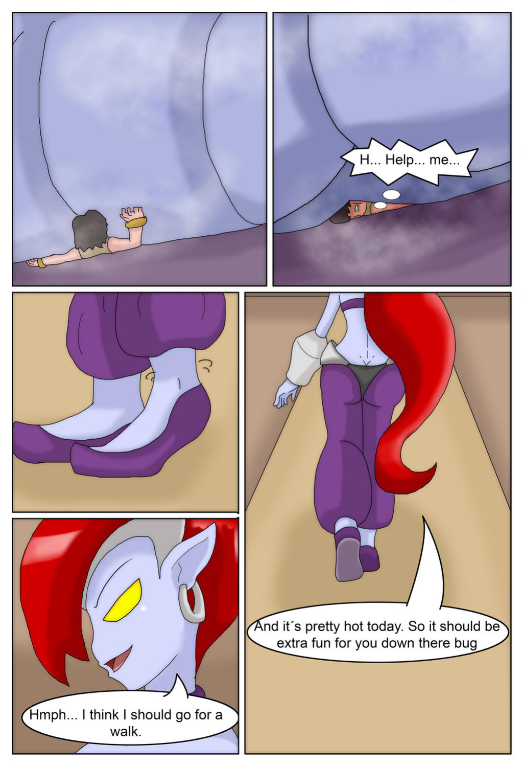 [tsukai91] A Slave to a NegaGiantess