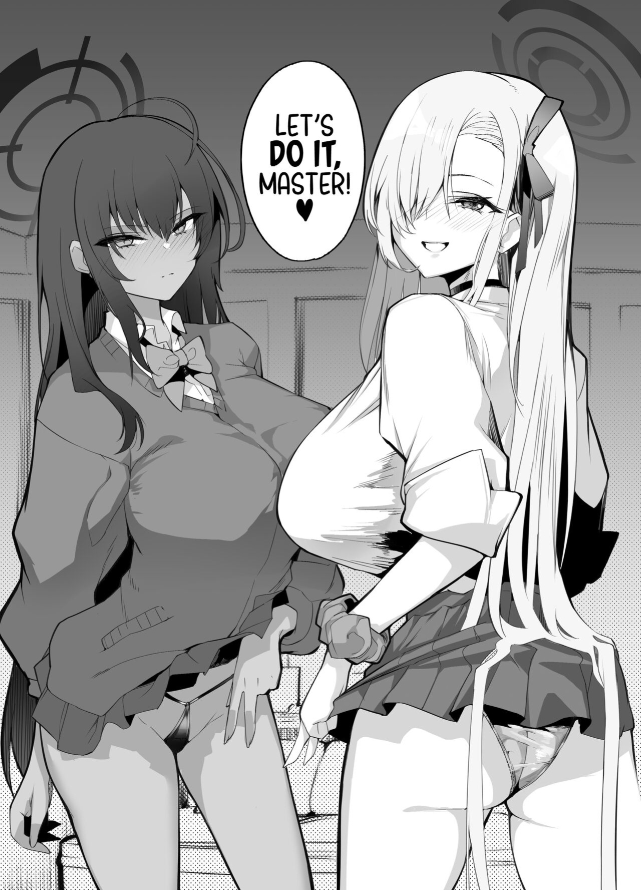 [Armadillo (Renji)] Tamari ni Tamatta Seiyoku Uketomemasu Sensei no Koto ga Daisukidakara... Seishori Schedule Go-Youi Shimashita❤ 1 | I’ll Handle Your Pent-Up Lust! Sensei! We Really Love You, So... We’ve Come Up With A Way To... Relieve You❤ 1 (Blue Arc