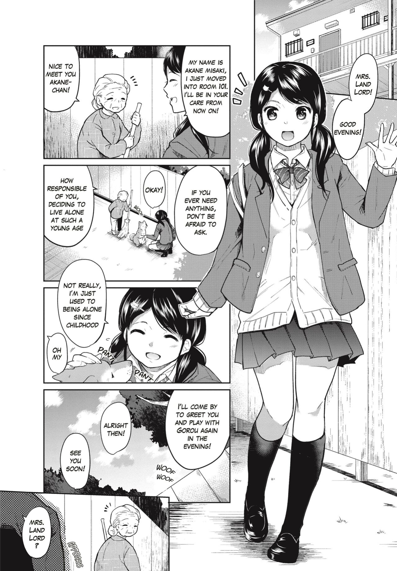 [Fumitsuki Sou] 1 Room Apartment + Highschool Girl Suddenly Living Together? Close Contact!? First Sex!!? Ch. 1 [Project-H]