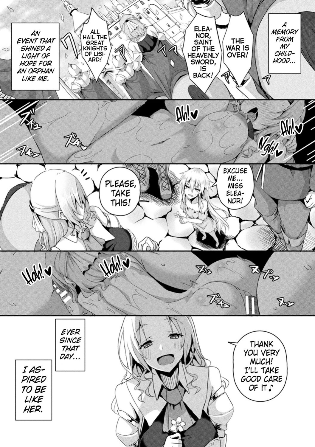 [Minatoyo] Shangri-La No Kumotsu -Onna Kishi Reizoku Tan- | Shangri-La's Offering -Tale of a Female Knight's Enslavement- Episode 1 [Kinsei Translations]