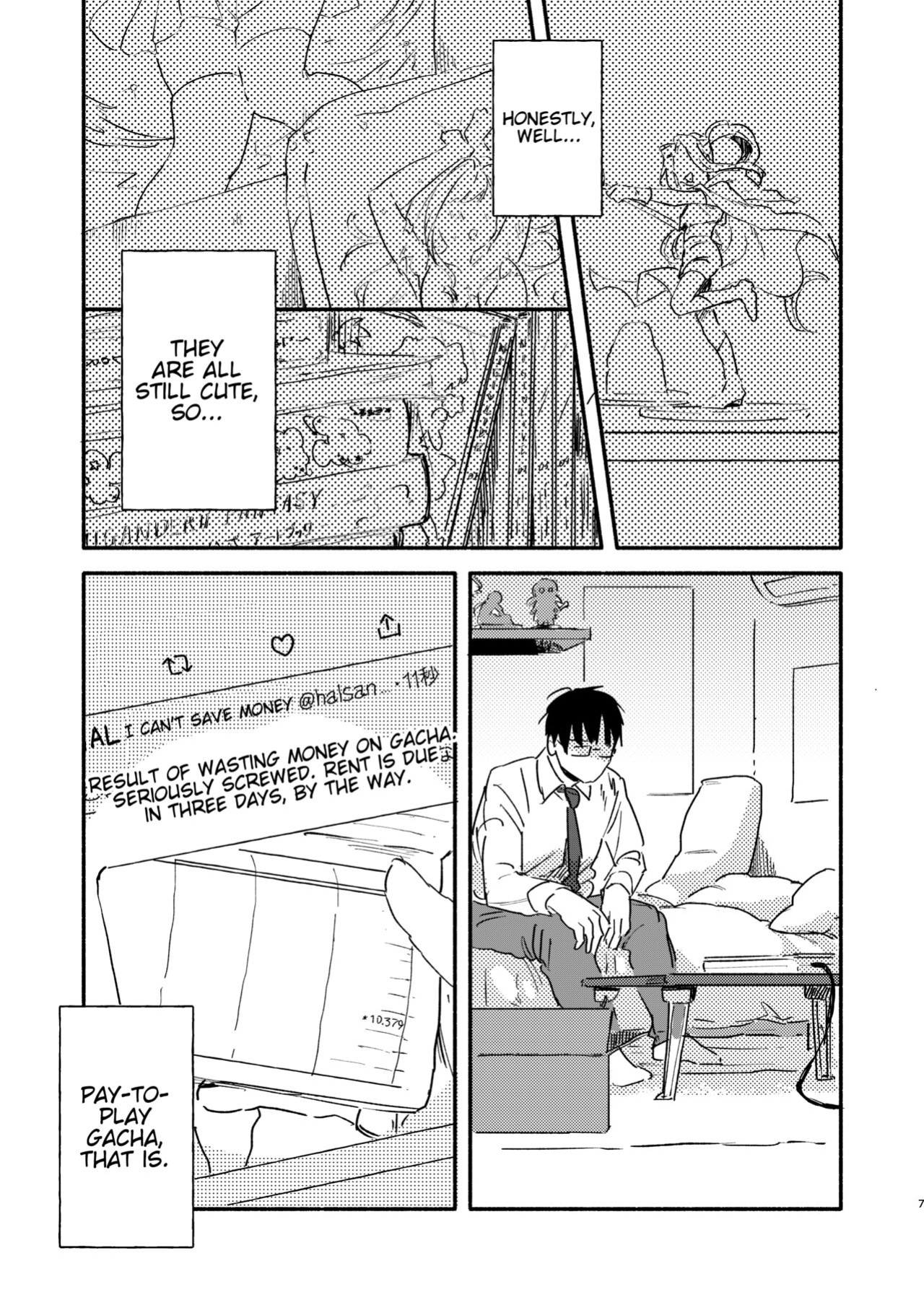 [Bunny bell boy (Kosaka Tsun)] Nonke Ryman ni Sharei o Chiratsukasete xx Shite Moratta | Having Sex With the Straight Salaryman by Dangling a Reward for Him