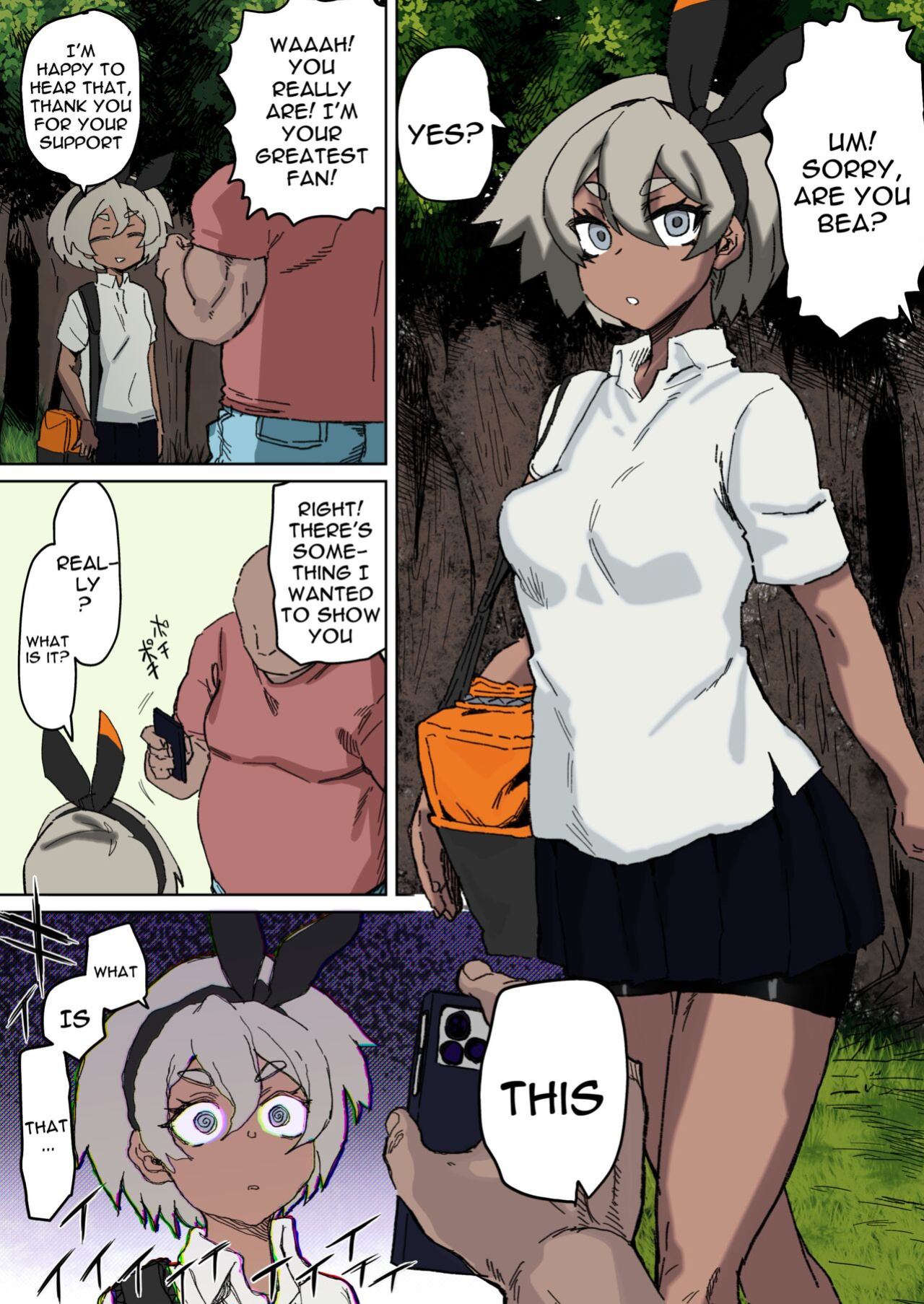 [Dekosuke] Saitou-chan to Fan to no Fureai | Bea Gets Physical With Her Fans (Pokémon Sword and Shield) [Colorized]