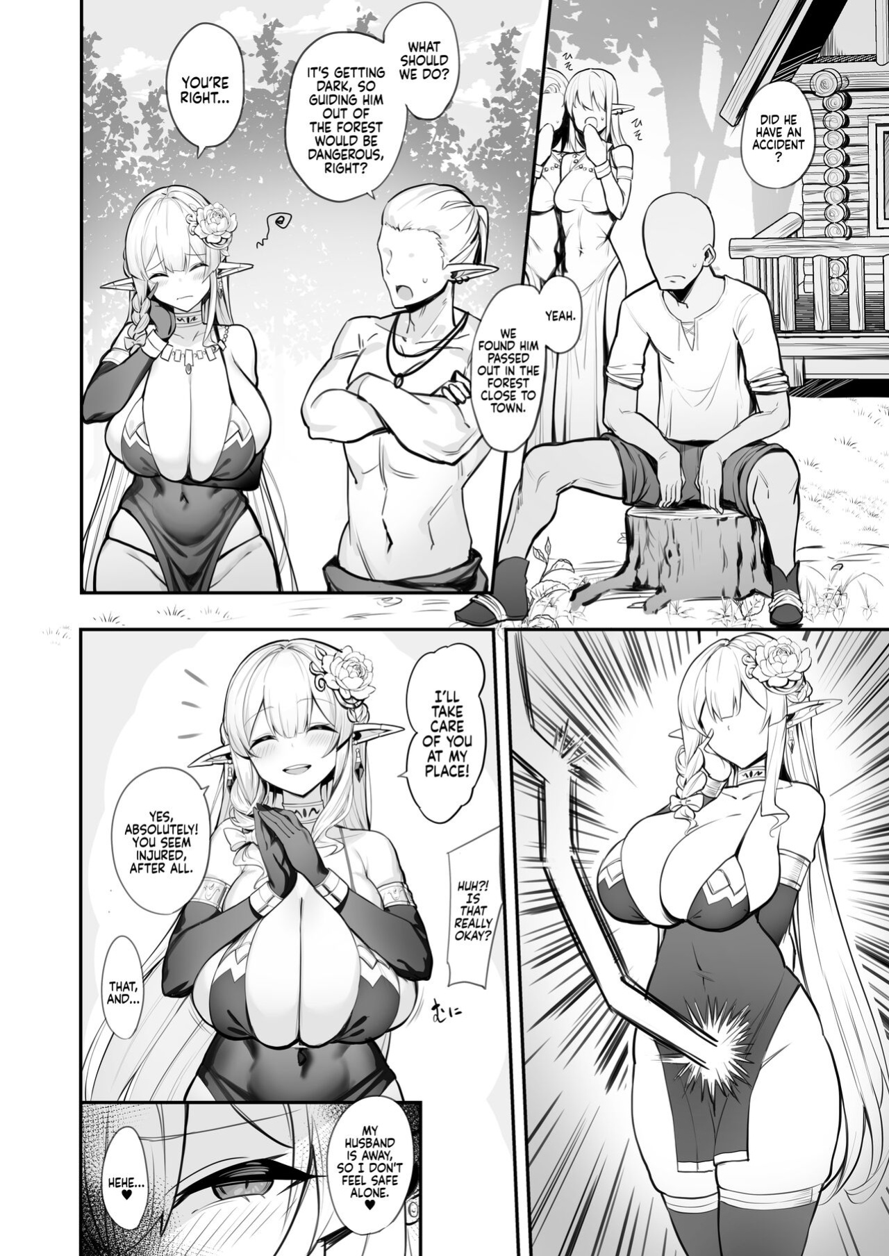 [Kilometer (Kirome)] Hitozuma Elf wa Yokkyuu Fuman I The Elf Wife is Pent Up [Coffedrug]