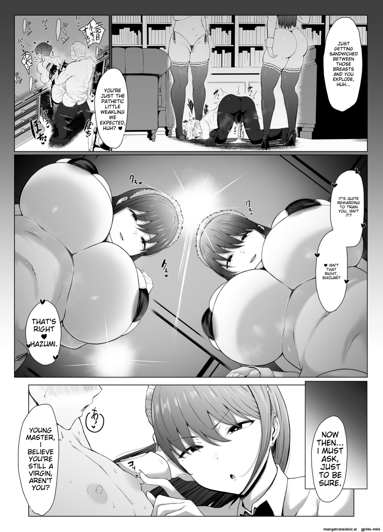 [Joucho Antei (Joucho)] Koushinchou Futago Maid no Ochinpo Lesson (ENGLISH)