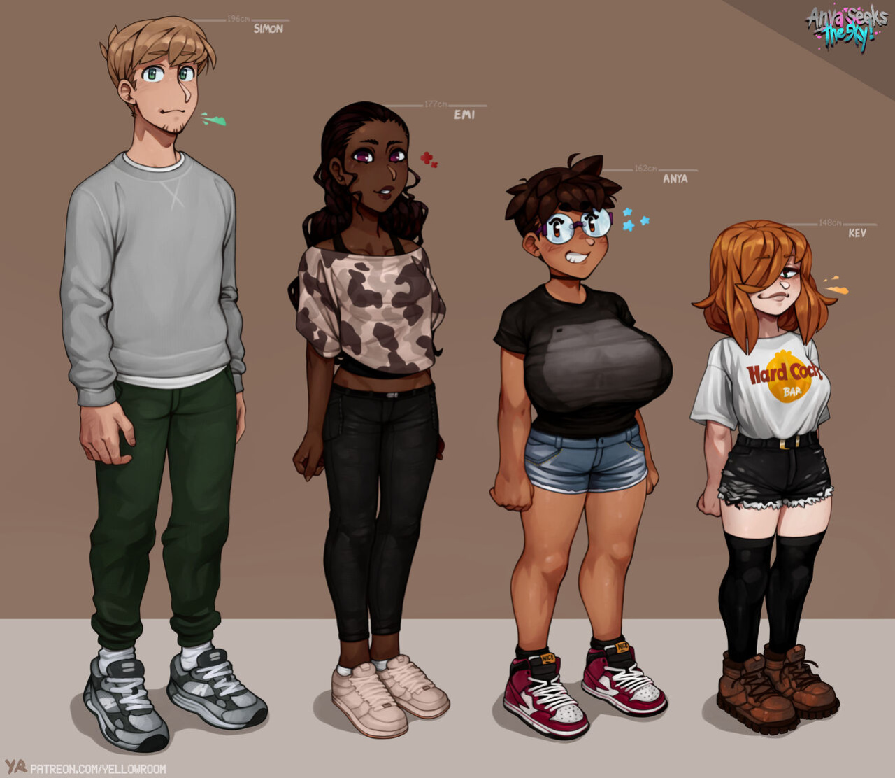 [Yellowroom/various] Anya - THICC Tomboy Childhood Friend (OC)