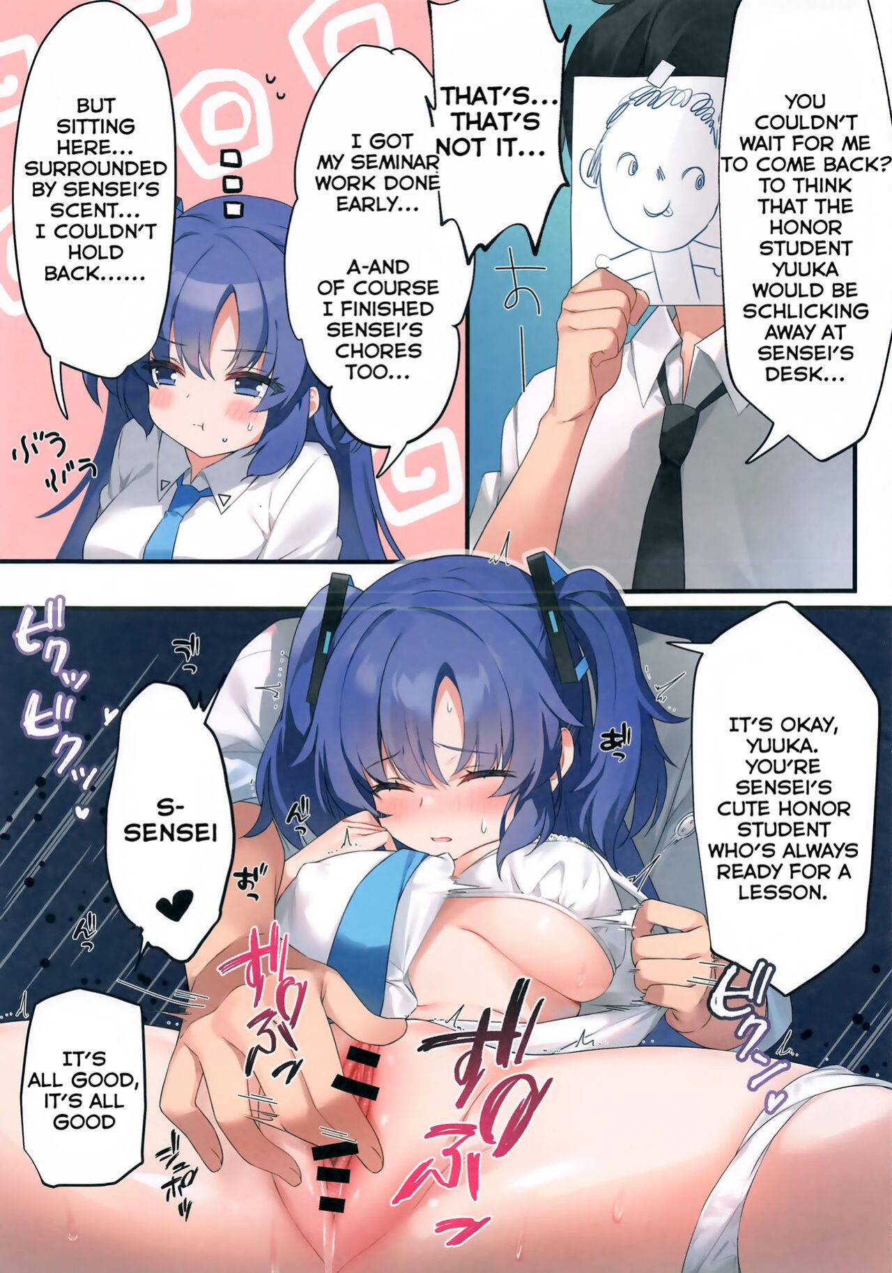 (COMIC1☆24) [Neko Donut (Ayamy)] Sensei! Yuuka ni Kojin Shidou Shite Kudasai - would you teach me a special lesson (Blue Archive) [L-san]