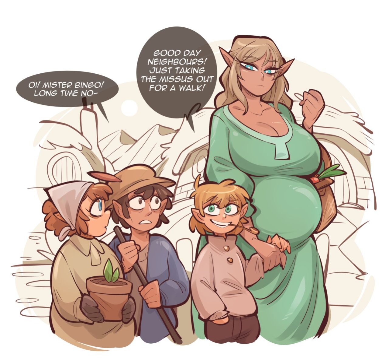 [SaucyMojo] Elf x Halfling