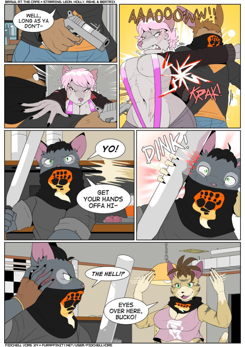 [FidchellVore] Brawl at the Cafe