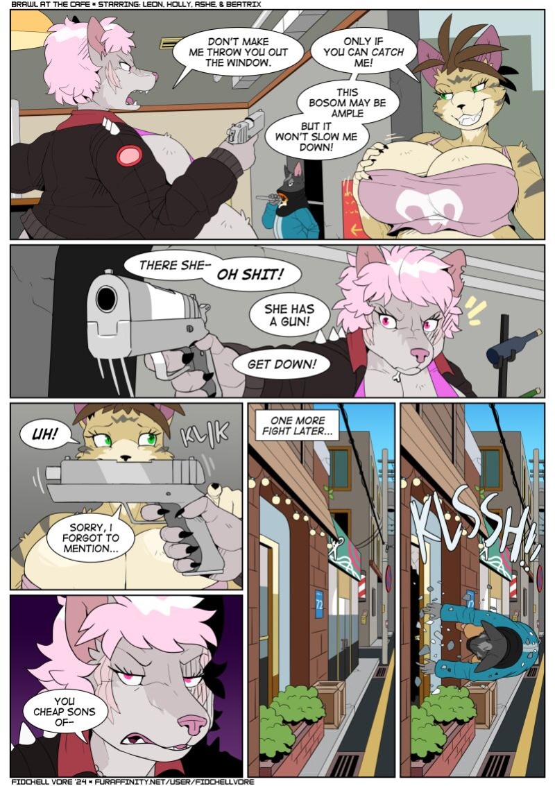 [FidchellVore] Brawl at the Cafe