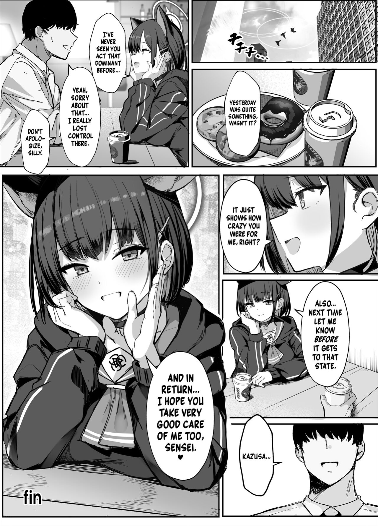 [Vivido (Kumasaku Tamizou)] Kazusa to Houkago Mizugi Ecchi | Fucking Kazusa in a Swimsuit After School (Blue Archive) [Shiromaru]