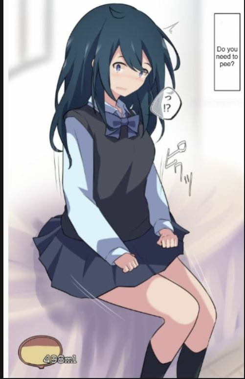 [Watakarashi] Girlfriend who holds her pee