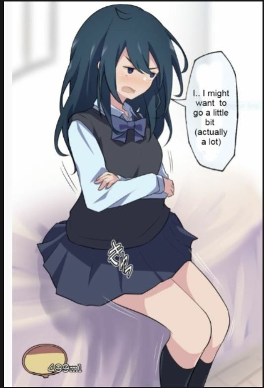 [Watakarashi] Girlfriend who holds her pee