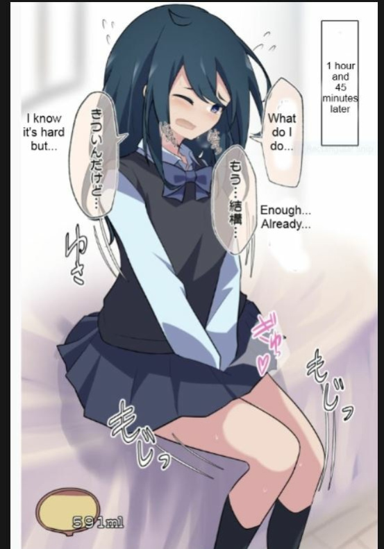 [Watakarashi] Girlfriend who holds her pee