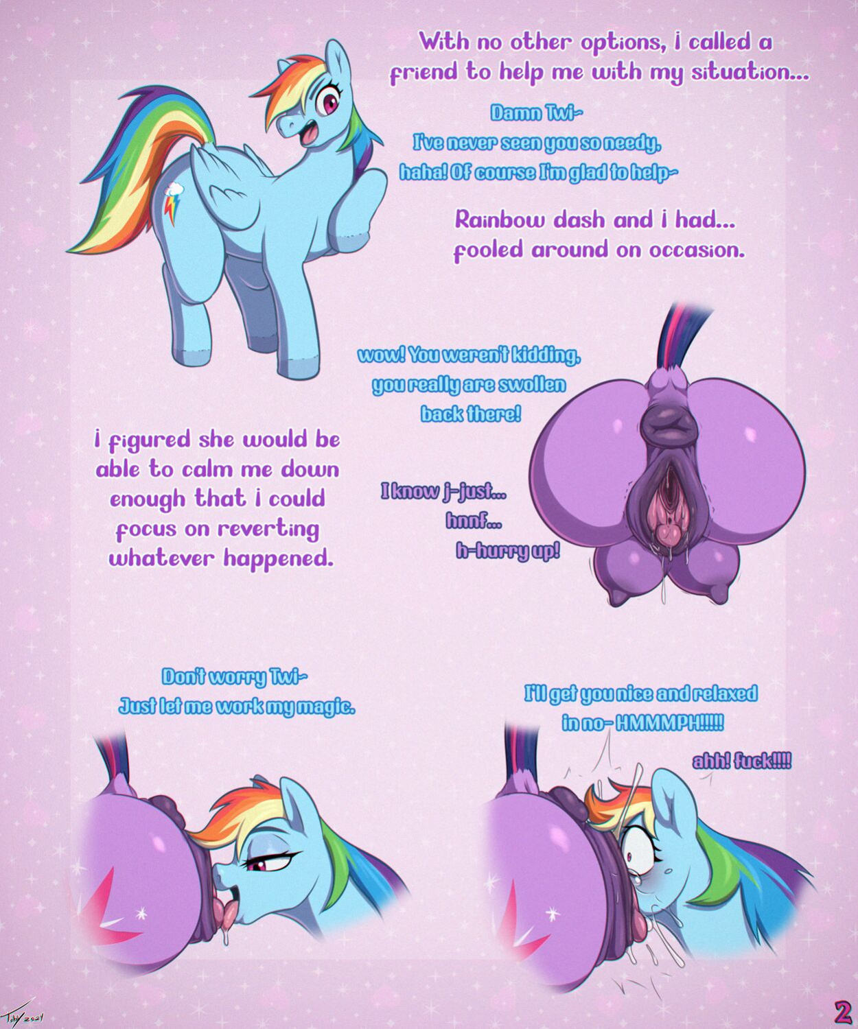 [toby art] Twilight Sparkle and the curse of the hungry cunt