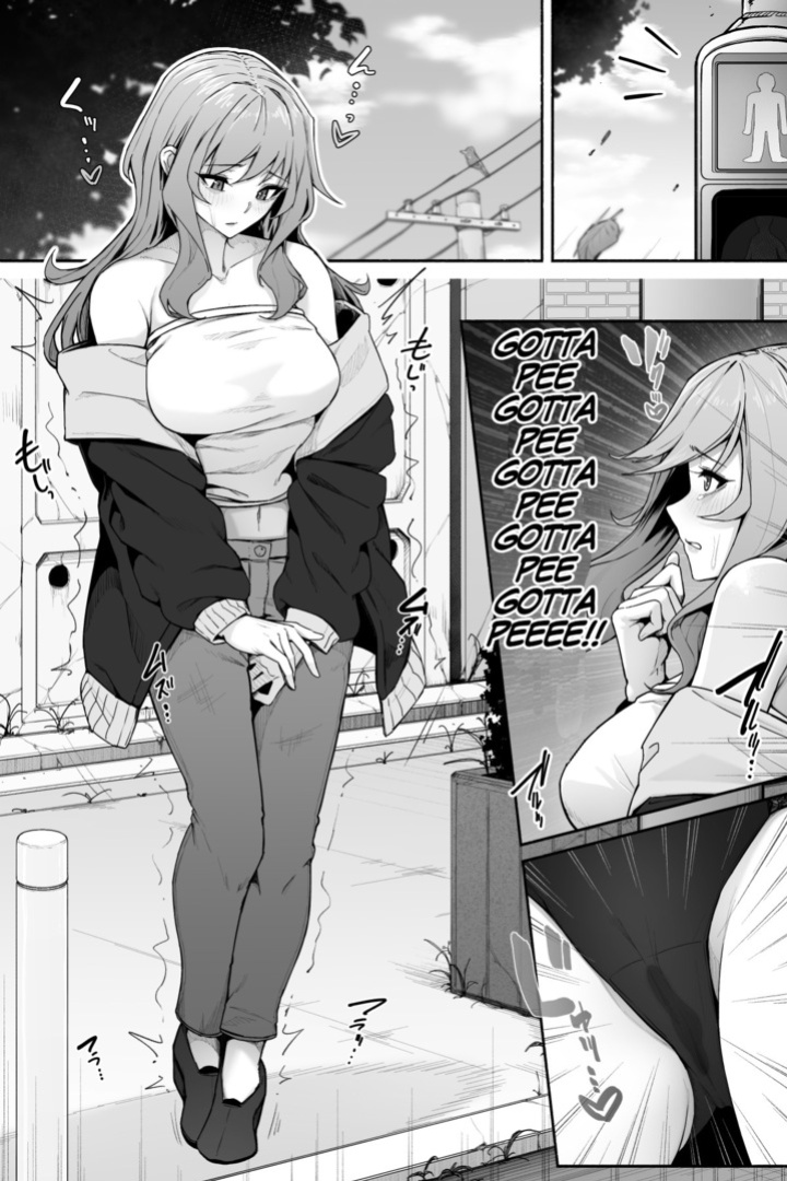 [Cocomachi] Leaky Girl Almost Caught Peeing Outside