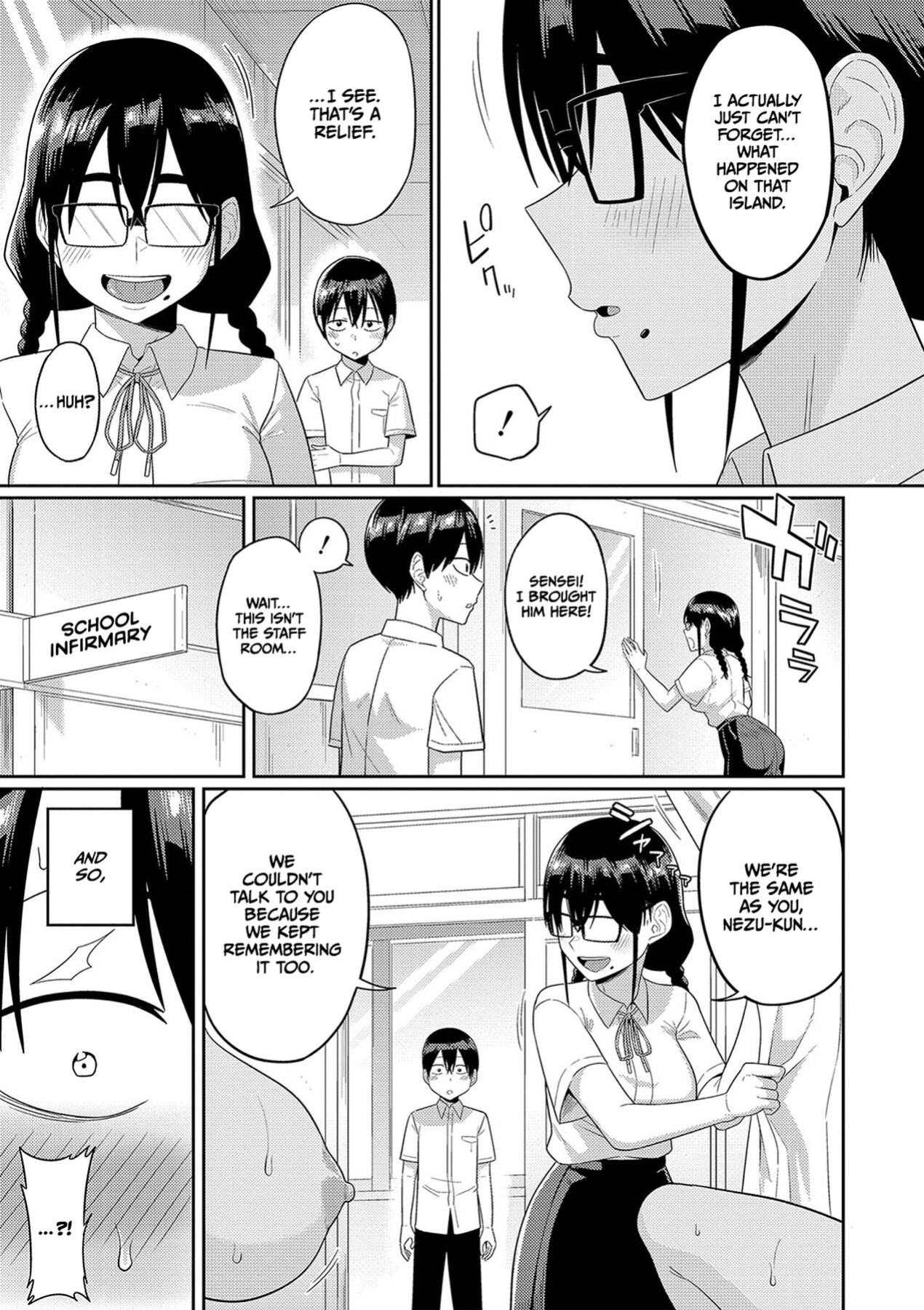 [Makosho] Mujintou de, SEX ni Kyoumi Shinshin na Dosukebe Inkya Joshi-tachi to Harem Life