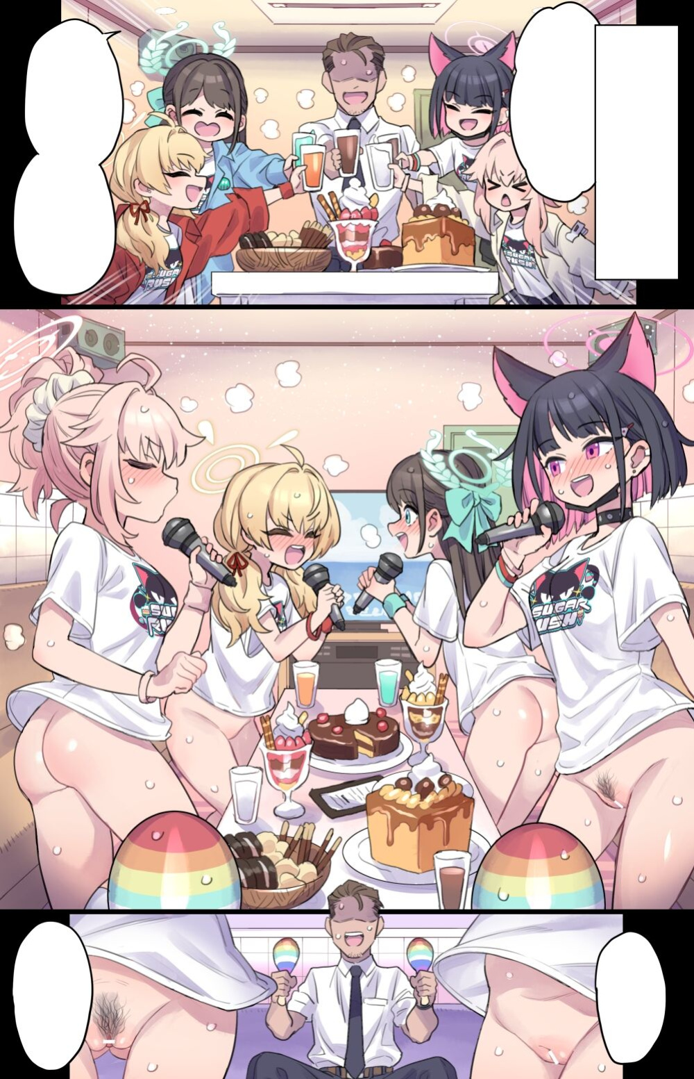 [Mimonel] Sweets-bu no Gohoubi Time♥ | After-School Sweets Club's Snack Time! (Blue Archive) [Team Rabu2]