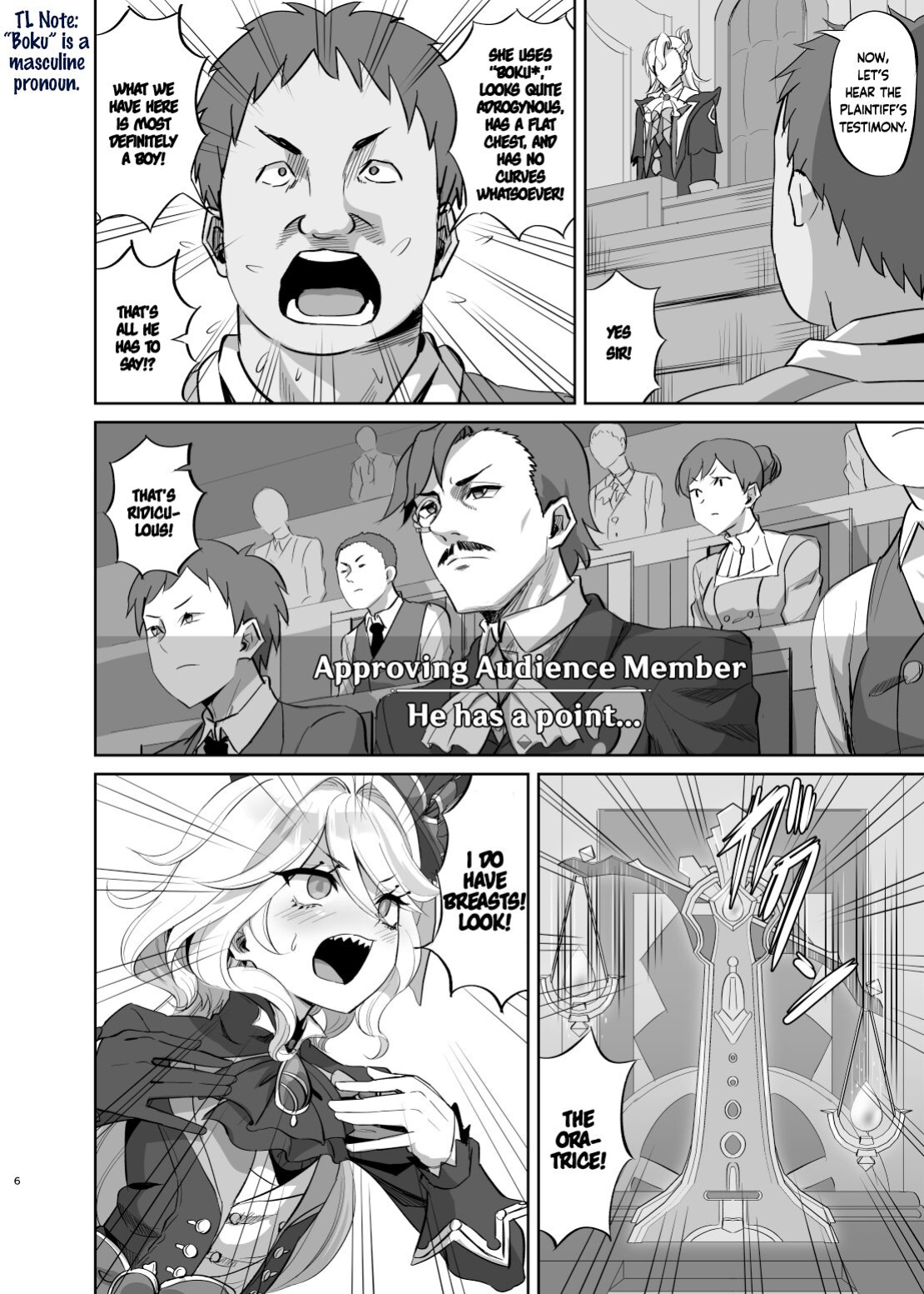 [Can Do Now! (Minarai Zouhyou)] Boku wa Otokonoko ja Nai! ~Suijin Dansei Giwaku Saiban Gijiroku~ | I am not a boy! ~The Trial of the Hydro Archons Suspected Manhood~ (Genshin Impact)
