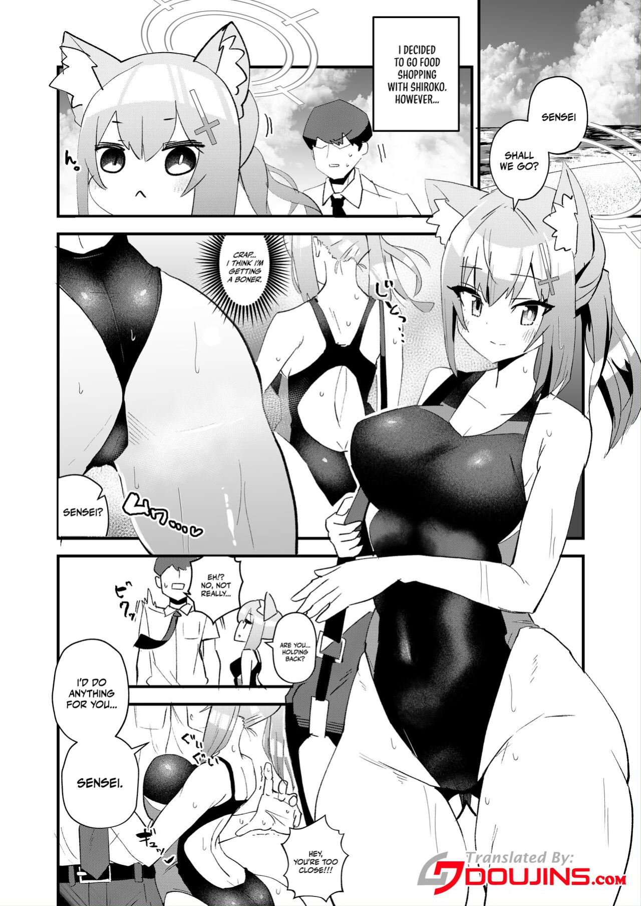 [Ofuro Haitta Erai (Milli)] Sensei. Motto Chikaku de Mite | Sensei, Please Look At Me Closer (Blue Archive)