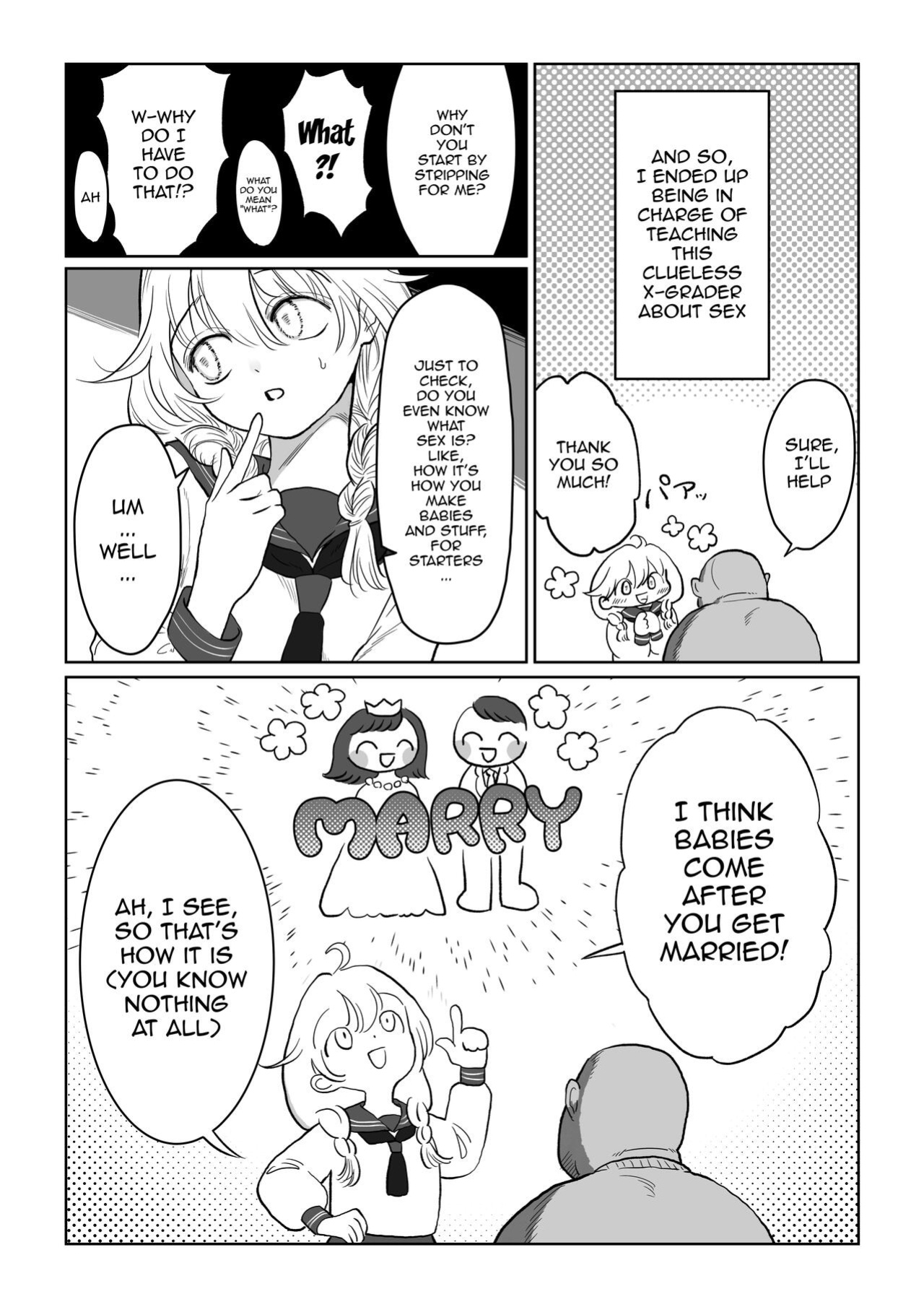 [Nanahara Mitsuru] Ojisan ga Muchikko ni Ecchi na Koto o Oshieru Hanashi Joukan | An Old Man Teaching An Ignorant Girl All About Sex - First Part