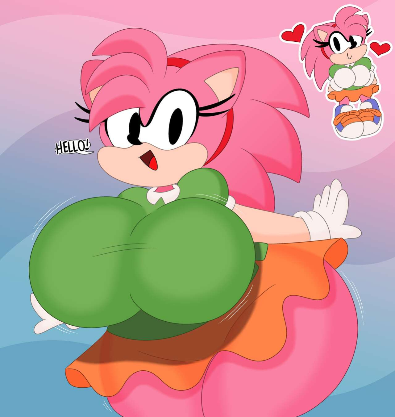 [3BArts] Amy Rose (Sonic the Hedgehog)