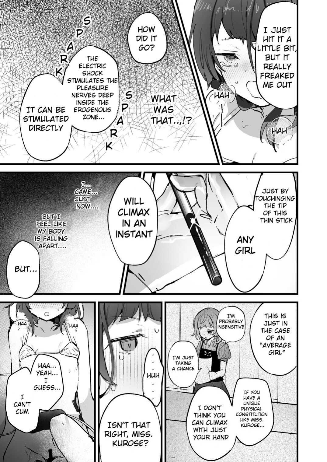 [Hachimitsu Teien (Hiragi Hanika)] Denryuu Massage nanka de Iku Wakenai janai desuka | I Don't Think an Electric Current Massage is Going to Make Me Cum [Stolenkaos]