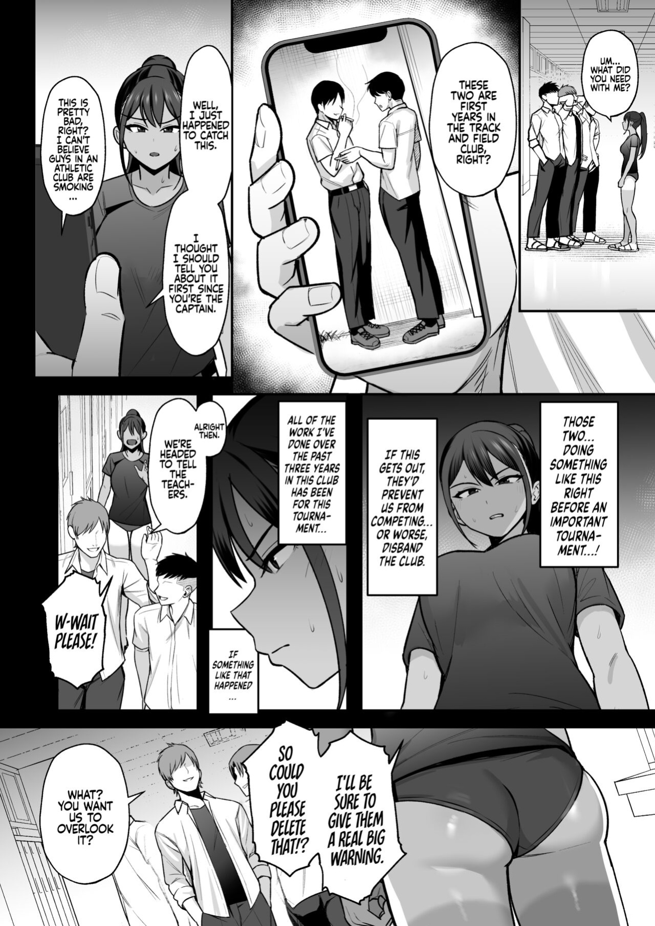 [Eat in (Toin)] Rikujoubu Buchou, Yankee-tachi ni Otosareru | The Captain of the Track and Field Club Surrenders to a Bunch of Delinquents [Coffedrug]