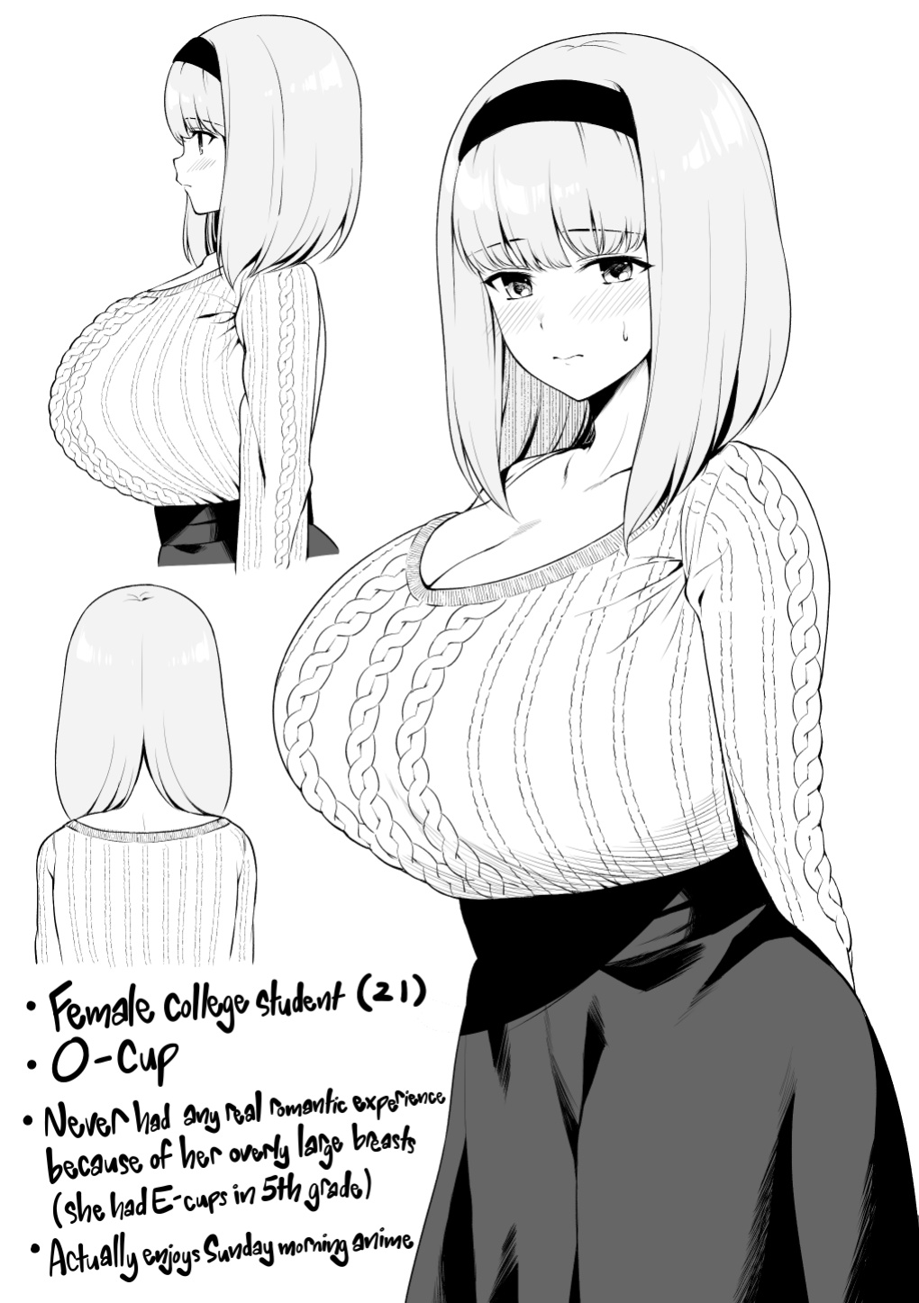 [Yue] O-cup Joshidaisei-chan | O-cup College Girl [korafu]